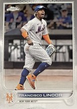 2022 Topps Chrome Francisco Lindor - MLB New York Mets Card #166 - Baseball Card - £3.18 GBP