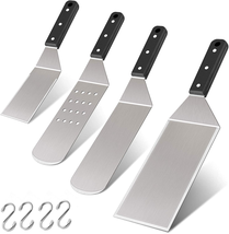 Metal Spatula Set of 8, Leonyo Stainless Steel Griddle Turner Scraper fo... - £20.35 GBP