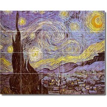 Vincent Van Gogh City Painting Ceramic Tile Mural BTZ09346 - £157.29 GBP+