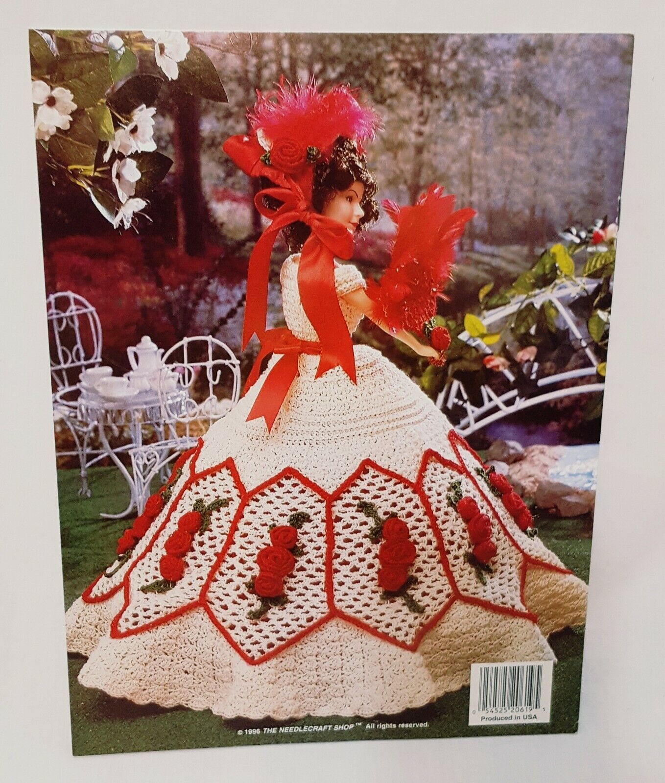 Rebeccas Party Frock Ladies of Fashion Doll Dress Pattern Crochet Booklet 1996  - £11.86 GBP