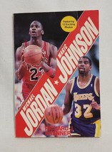 Michael Jordan Magic Johnson 1989 Book Richard J. Brenner - Bulls/Lakers Vintage - £5.35 GBP