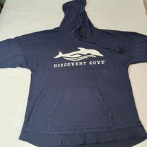 Discovery Cove Men's Blue Drawstring Hoodie Pullover Sweatshirt Chest 48 image 7