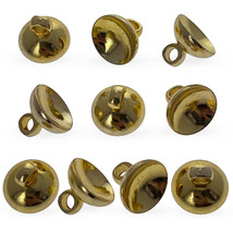 10 Gold Tone Metal Ornament Caps - Egg Top Findings, End Caps - £14.94 GBP