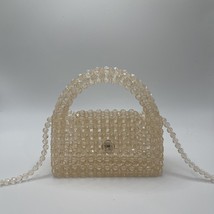 Simple Retro Crystal Bag 2023 Women&#39;s Fashion Solid Color Handwoven Shoulder Han - £46.49 GBP