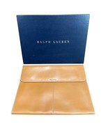 Ralph Lauren Made In Spain Tan Leather Portfolio Document Case - $346.49