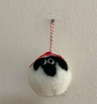 Needle Felted Christmas Sheep Ornament - $22.00