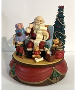Santa’s Best Music Box Animated 1992 Christmas Santa is Coming to Town S... - $54.85 CAD