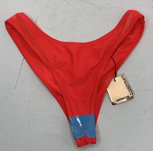 Candypants NWT US 4/UK 8 pink Red Cheeky High Cut bikini bottoms D2 - £16.82 GBP