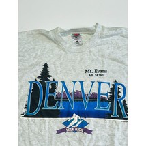 Fruit Of The Loom T-Shirt Mens Gray Size XL Mt. Evans Denver Mile High Crew Neck - £18.07 GBP