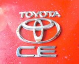 1998 2002 Toyota Corolla CE Rear Trunk Lid Emblems Logo Badge Nameplate ... - £14.60 GBP