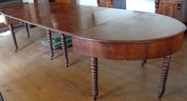 Incredible Antique Ten Leg Dining Room Table – Solid Mahogany – Spooled ... - $2,474.99