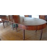 Incredible Antique Ten Leg Dining Room Table – Solid Mahogany – Spooled ... - $3,424.68 CAD