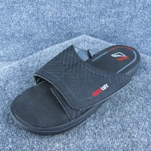 Amplify Ride 2 Men Slide Sandals Black Synthetic Hook &amp; Loop Size 10 Medium - £19.42 GBP