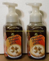 Bath Body Works Marshmallow Pumpkin Latte Gentle Foaming Hand Soap 2 Bottles - £9.65 GBP