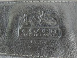 Coach Zoe F12674 Signature Shoulder Bag Leather Vintage Q - £17.56 GBP
