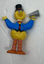 Vtg Big Bird Circus Pvc Figure Sesame Street Ringmaster 3 1/2&quot; Megaphone - $11.99