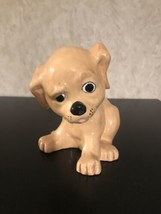 Vintage Brown Puppy Dog Coin bank the name Nikki on the collar - £9.49 GBP