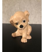Vintage Brown Puppy Dog Coin bank the name Nikki on the collar - $13.37 CAD
