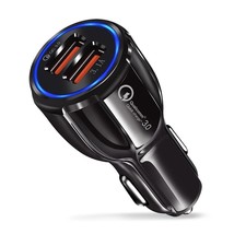 Dual USB Car Charger Quick Charge 3.0 For  4008 2008 307 206 308 407 207 3008 20 - £60.66 GBP