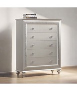 Kaitlyn 5 Storage Drawers Chest, Champagne Finish - €952,05 EUR