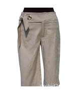 Cache Sand Beige Tan Self Belt Bermuda Walking City Short Belted New NWT... - $48.14 CAD