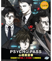 DVD Anime Psycho-Pass Series Season 1+2+3 (1-41 End) + 3 Movies English Subtitle - £23.66 GBP