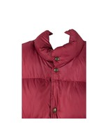 LL Bean Red Puffer Goose Down Jacket Mens sz Small Quilt Ski Bomber Ligh... - $74.25