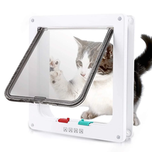 Cat Door, (Outer Size 7.5&quot; X 7.8&quot;) 4 Way Locking Cat Flap Door for Inter... - €23,39 EUR