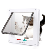 Cat Door, (Outer Size 7.5" X 7.8") 4 Way Locking Cat Flap Door for Inter... - €23,36 EUR
