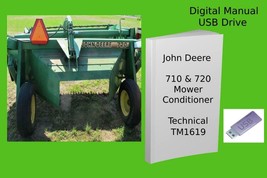 John Deere 710 &amp; 720 Mower Conditioner Technical Manual TM1619 - $18.95+