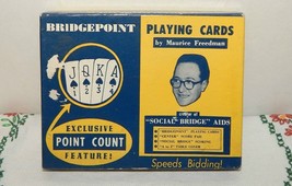 Vtg. Sealed Double Deck Bridgepoint Playing Cards~Point Count Feature~M.Freedman - £14.20 GBP