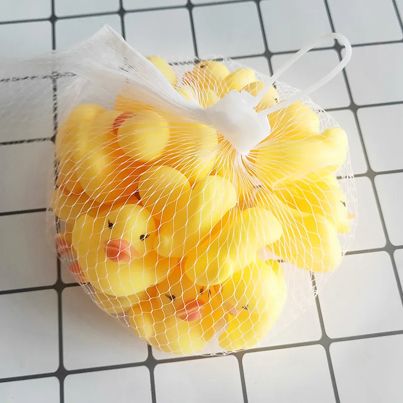 10Pcs Squeezing Call Rubber Race Squeaky Ducks Ducky Baby Bath Shower Birthday - £8.17 GBP