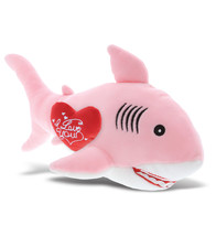 I Love You Plush Pink Shark Baby Soft - Cute Animal With Heart, 12 Inch - £26.61 GBP