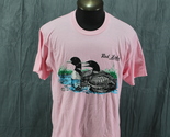 Vintage Graphic T-shirt - Red Lake Ontario Loon Graphic - Men&#39;s Extra-Large - £30.81 GBP