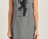 English Factory Check Sleeveless Grommet Mini Dress Black - $76.12 CAD