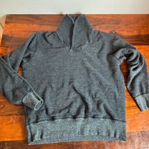 National Athletic Goods Mens Shawl Collar Sweatshirt Charcoal Marl Size ... - $42.97