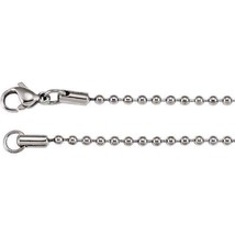 Stainless Steel 2.4 mm Bead 22 in Chain - £29.71 GBP