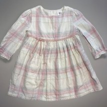 Baby B’Gosh Size 12 Month Long Sleeve Dress Pink And White Plaid Girls - $9.79