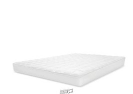 SensorPEDIC Top Loft Gel Fiber Mattress Pad White King - £82.19 GBP