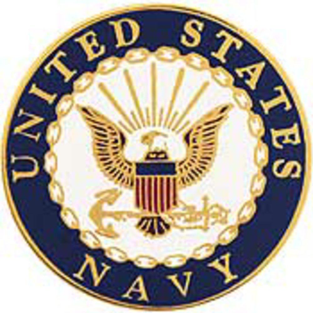EagleEmblems P12657 PIN-USN Logo A (Mini) (1/2'')
