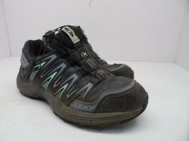 Salomon Women&#39;s XA Comp 7 WP Trail Hiking Shoe Grey Denim/Stone Blue/Lucite 6M - £19.97 GBP