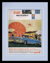 ORIGINAL Vintage 1964 Oldsmobile Rocket Jetstar 88 11x14 Framed Advertis... - $44.54