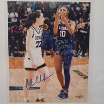 Caitlin Clarke &amp; Angel Reese Signed Autograph 8x10 Photo WNBA COA - £184.19 GBP