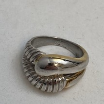 925 Sterling Silver Labyrinth Loop Ring Size 7 - £29.24 GBP