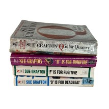 Sue Grafton Alphabet Mysteries Paperbacks D F H Q Kinsey Millhone Lot of 4 - £7.91 GBP