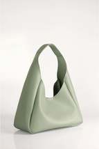 Women&#39;s Mint Green Faux Leather Zippered Inner Compartment Hand And Shoulder Bag - £28.06 GBP