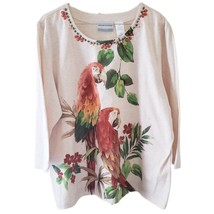 New Alfred Dunner Birds of Paradise 3/4 Sleeve Top - £11.40 GBP