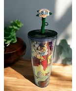 Starbucks Holiday 2023 Rose Silicone Straw Topper Venti Cold Cup Tumbler - $501.11 MXN