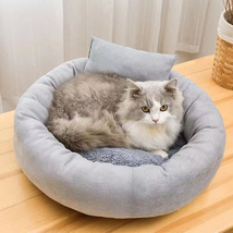 KFTXHQHK Pet cushions, Grey thickened pet mat pet nest - £9.57 GBP+