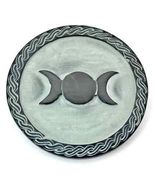 6&quot; Triple Moon Soapstone Altar Tile! - $437.38 MXN
